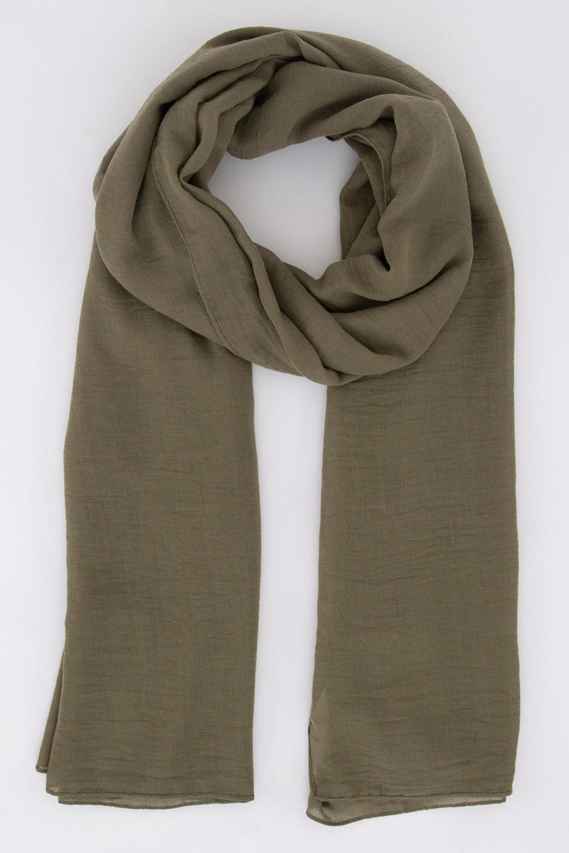 DeFacto Green Woman Woman Woven Shawl Casual - Image 3